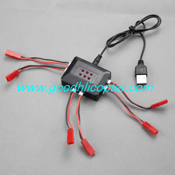 DFD F181 F181C F181D F181W Headless quadcopter parts 1 To 6 charger box set with JST plug + USB charger